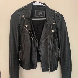 Zara authentic leather jacket